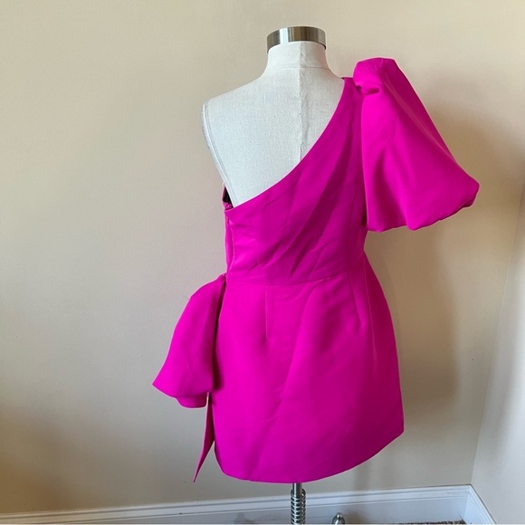 New! BHLDN Sachin & Babi One Shoulder Bow Mini Dress 26127 - Picture 9 of 13